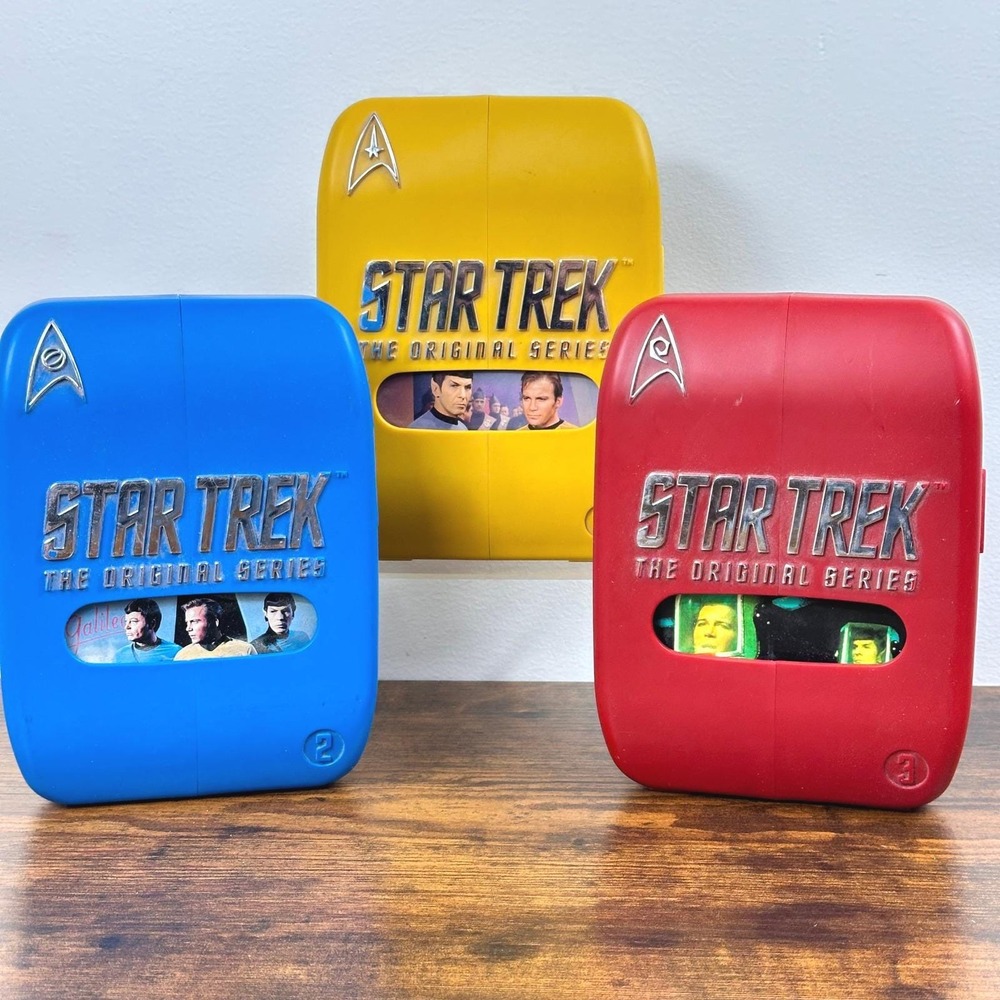 Star Trek: The Original Series Season 123 DVD tricorder style w/collectors cases